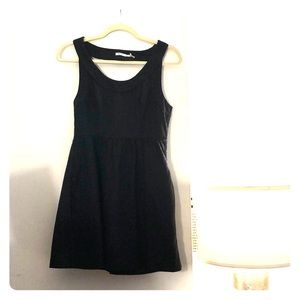 Wool cocktail dress with back detail